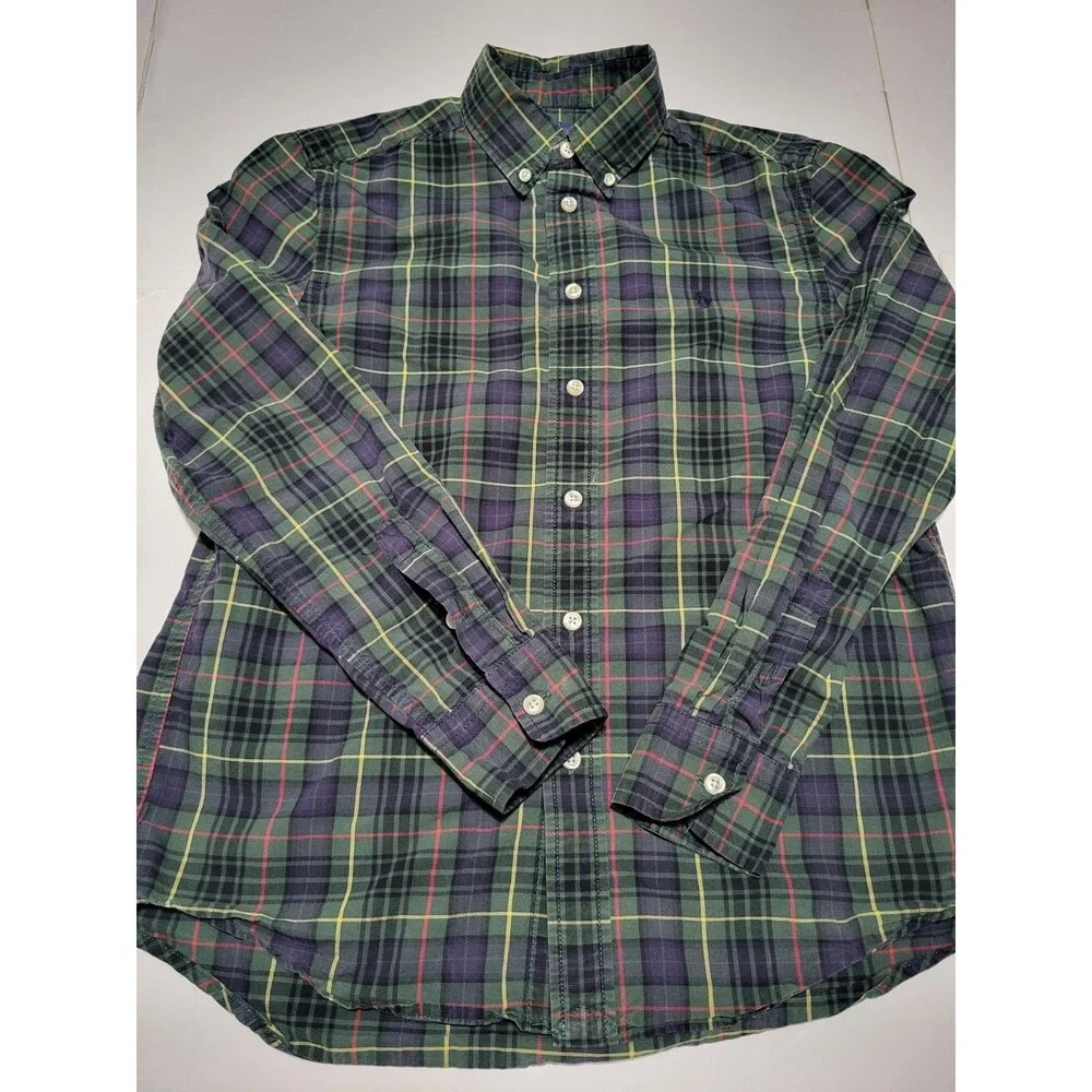 (#18) Polo Ralph Lauren Long Sleeve Button Down Size Kid's L(14-16) MULTICOLOR
